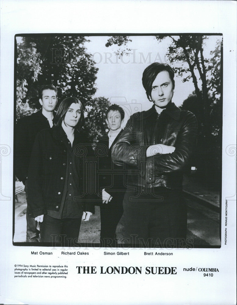 1995 Press Photo Rock Group London Suede - Historic Images