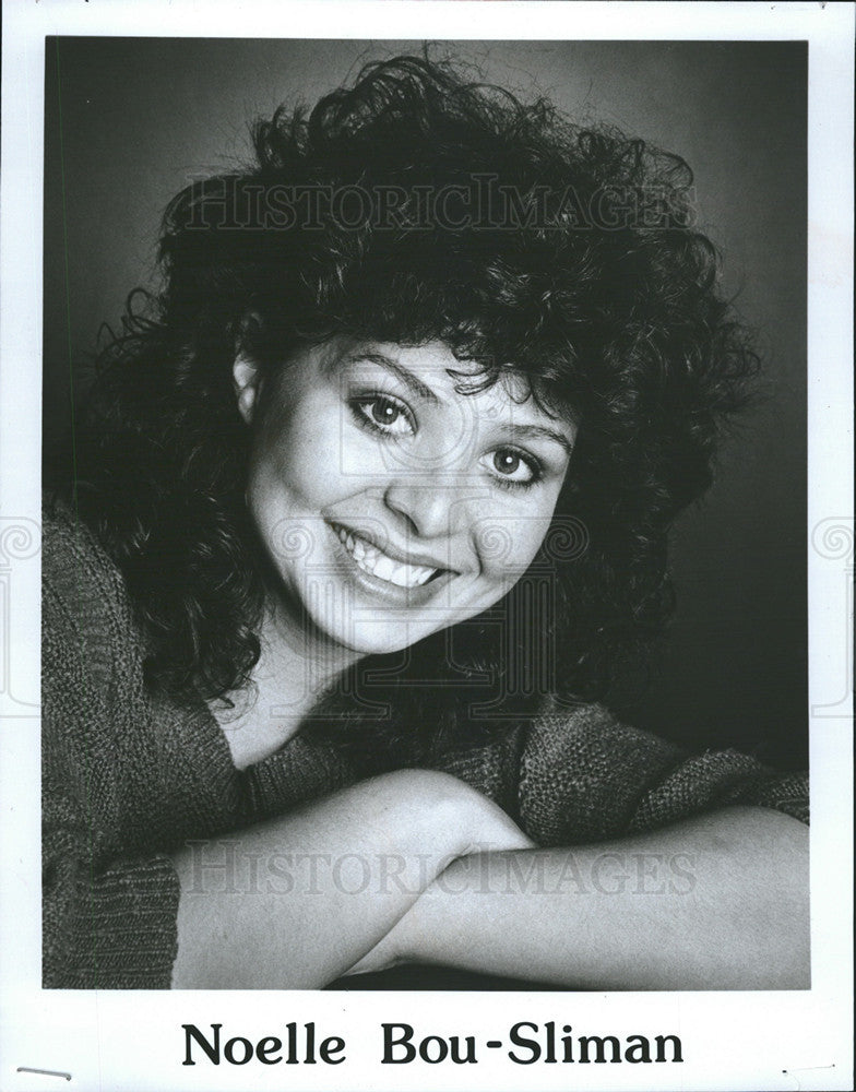 1986 Press Photo Noelle Bou-Sliman Starred in CBS-TV Series &quot;Jack and Mike&quot; - Historic Images