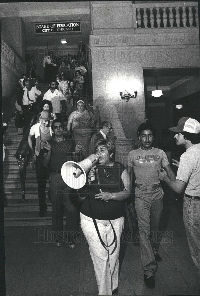 1978 Press Photo About 50 Parents Ejected From School HQ - Historic Images