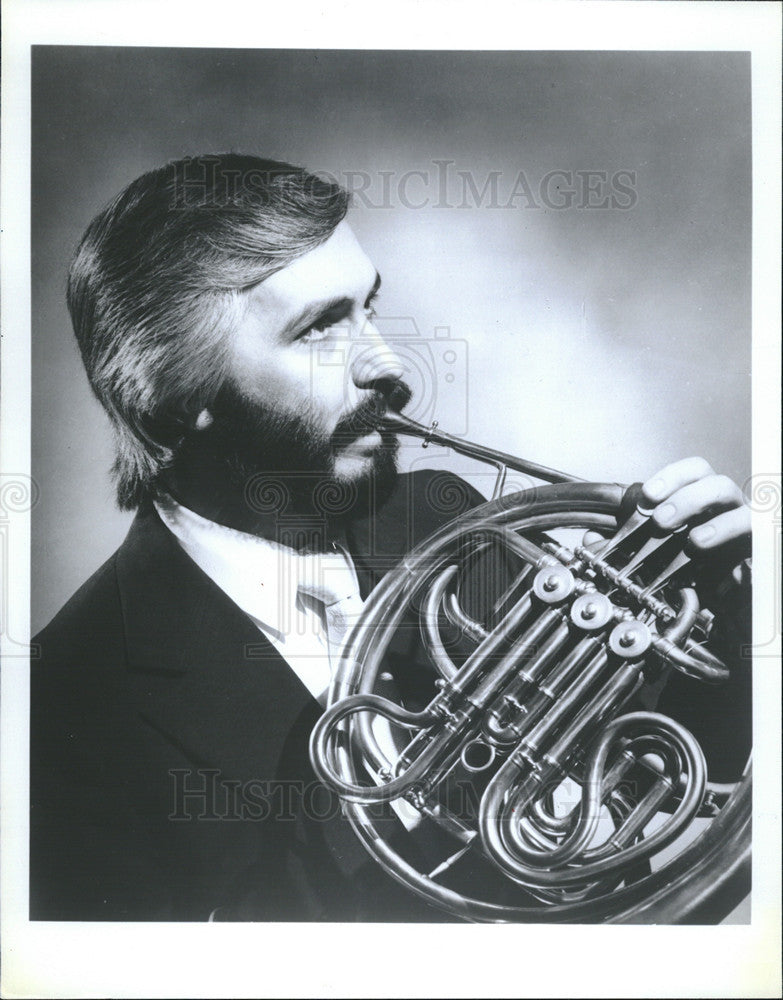 1980 Press Photo Ravinia festival Musician Dale Clevnger - Historic Images