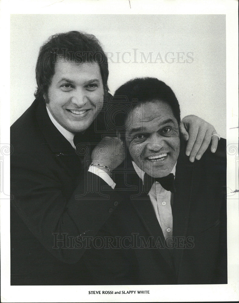 1971 Press Photo Steve Rossi and Slappy White,first black and white comedy team - Historic Images