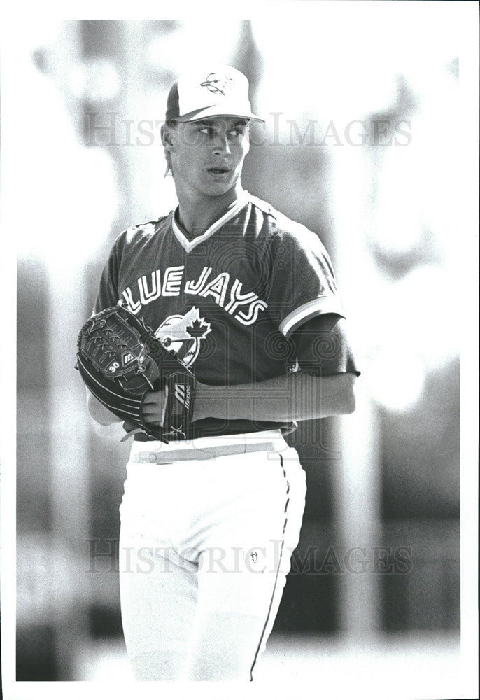 1989 Press Photo Todd Stottlemyre Toronto Blue Jays Baseball Pitcher - Historic Images