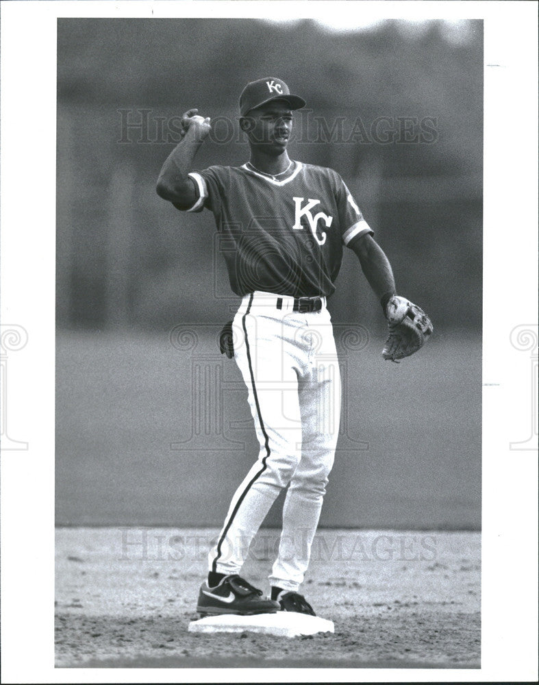 1992 Press Photo Michael Tucker Royals draft pick - Historic Images