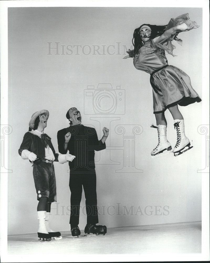 Undated Press Photo Shipstads &amp; Johnson Ice Follies &quot;The Funsters&quot; Ice Skating Comedy - Historic Images