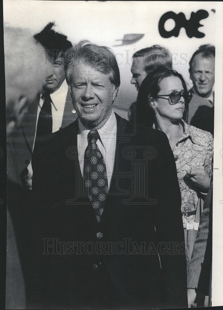 1976 Press Photo Democrat Jimmy Carter runs for President - Historic Images