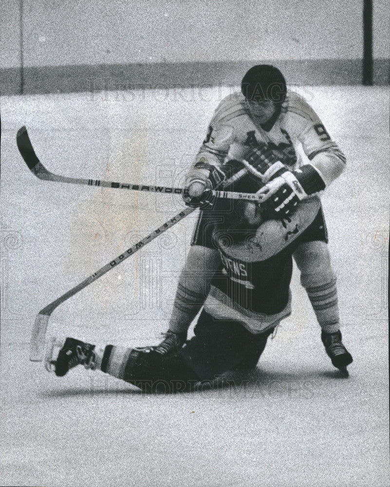 1975 Press Photo Phoenix goalie Jack Morris and Rick Morris - Historic ...