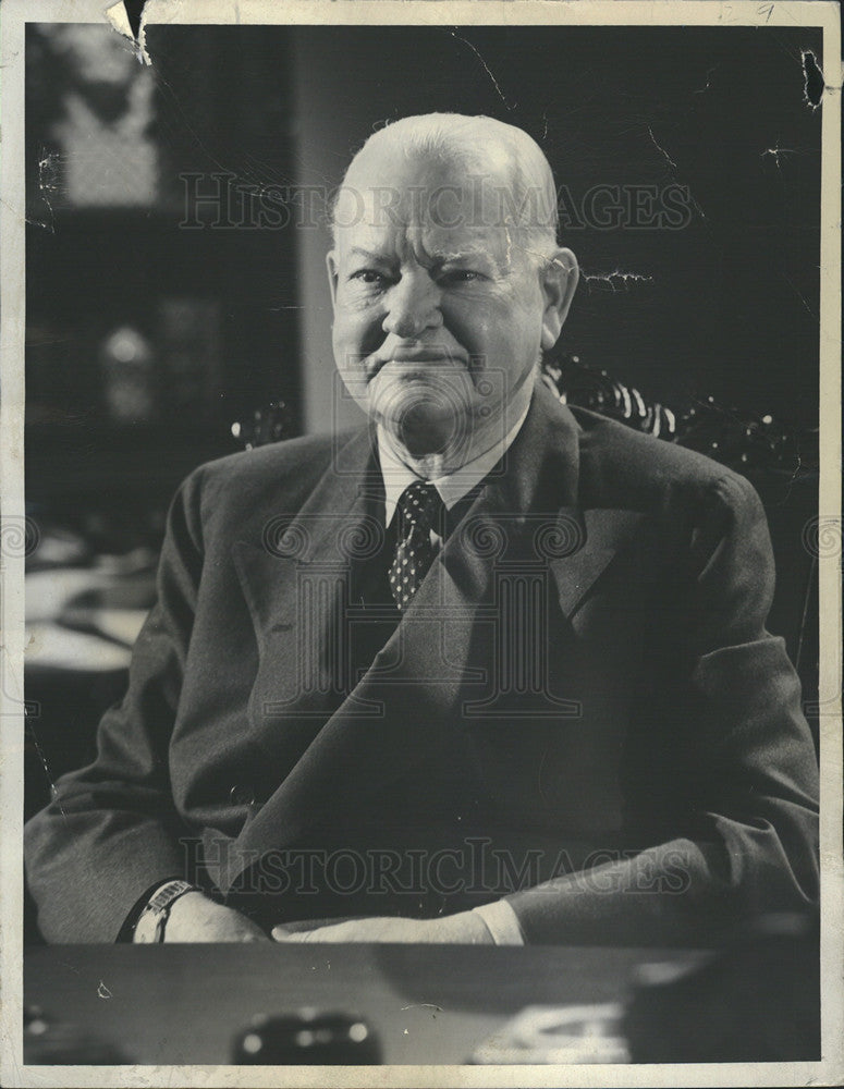 1962 Press Photo President Herbert Hoover - Historic Images