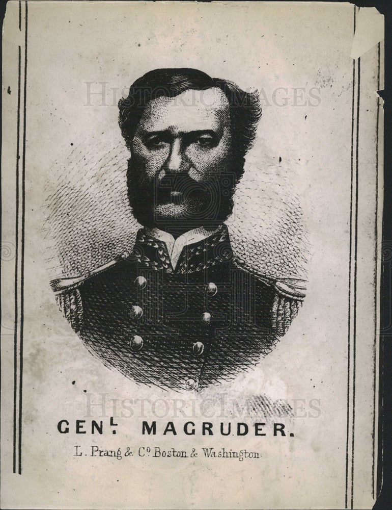 Press Photo Portrait of General Magruder - Historic Images