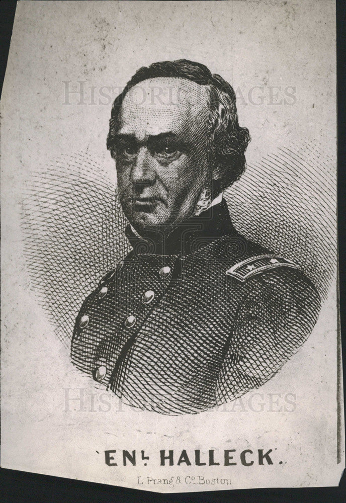 Undated Press Photo Portrait of General Halleck - Historic Images