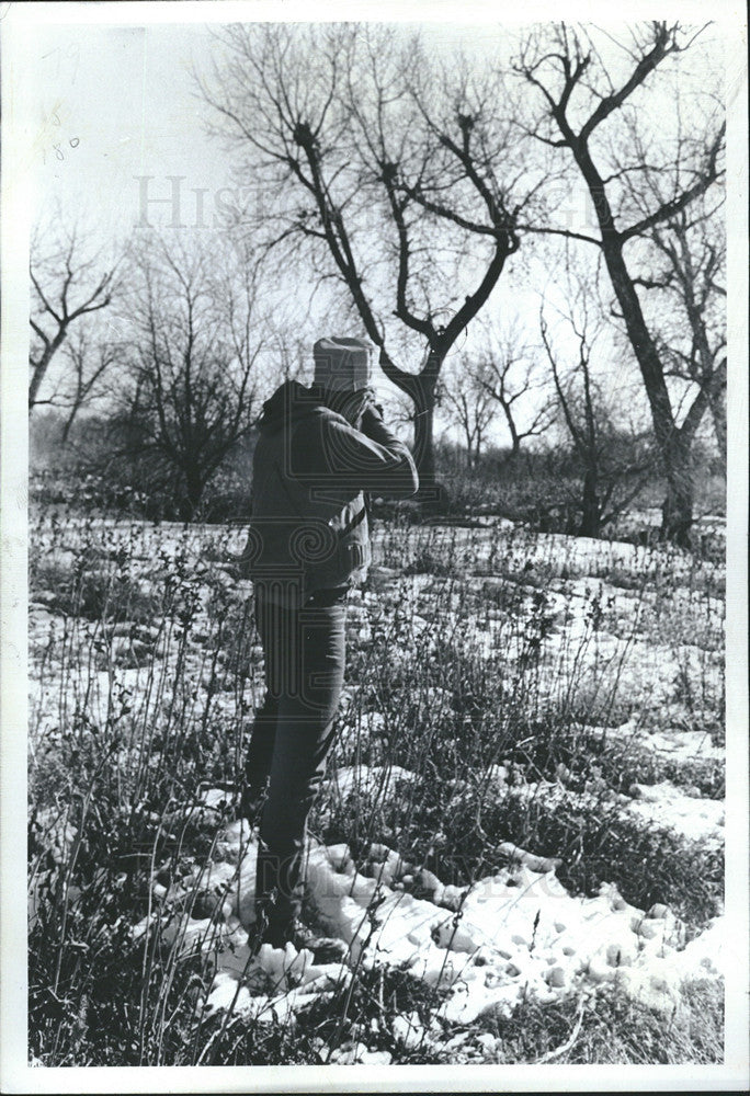 1973 Press Photo Troy Marion,squirrel hunting - Historic Images