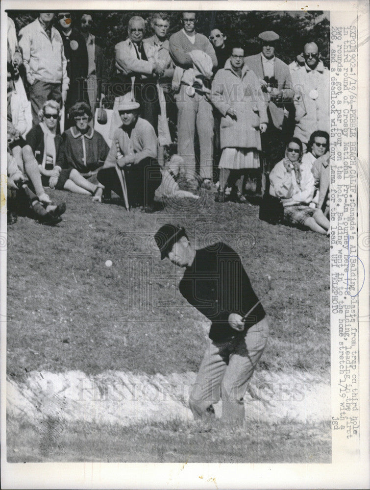 1964 Press Photo Al Balding,Canadian golfer at Crosby National Pro-Am - Historic Images