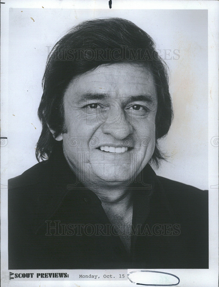 1973 Press Photo Johnny Cash,country singer - Historic Images