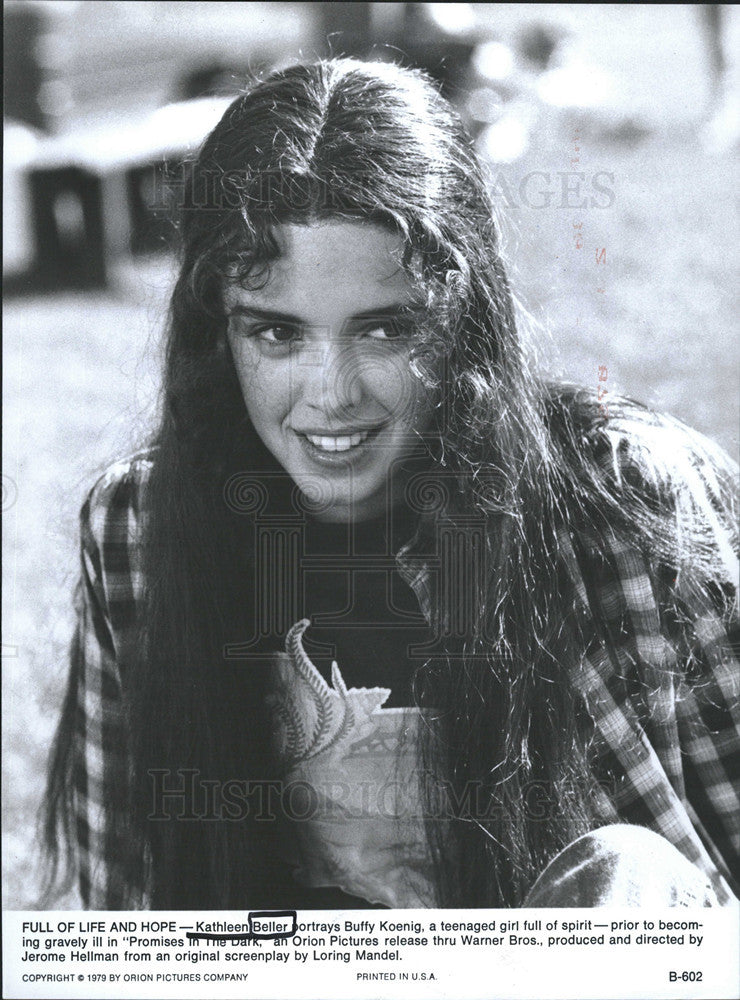 1985 Press Photo Kathleen Beller in &quot;Promises in the Dark&quot; - Historic Images