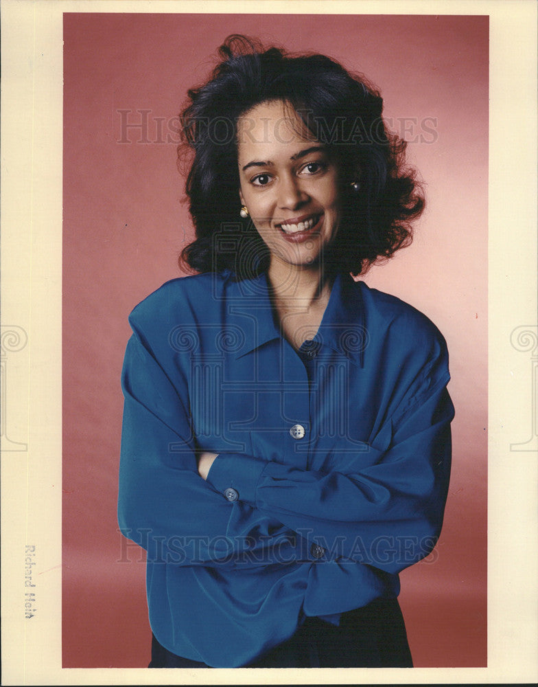 1991 Press Photo Paula Anglin,actress,singer - Historic Images