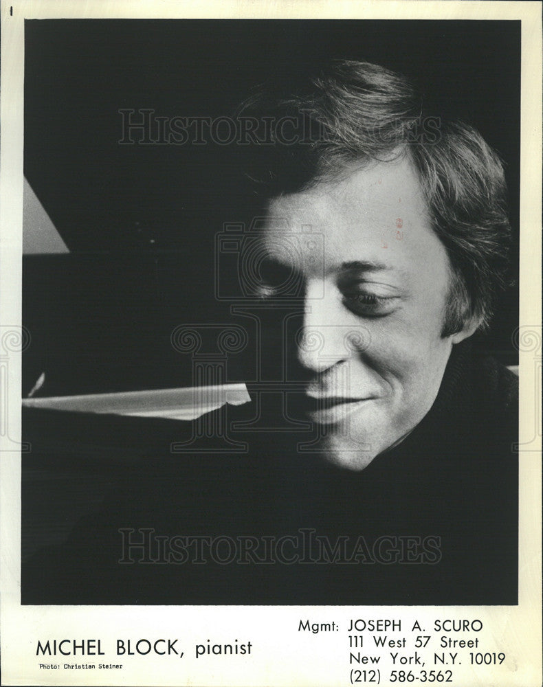 1977 Press Photo Pianist - Historic Images