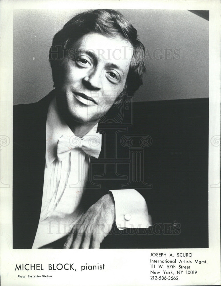 1978 Press Photo Pianist Michael Block - Historic Images