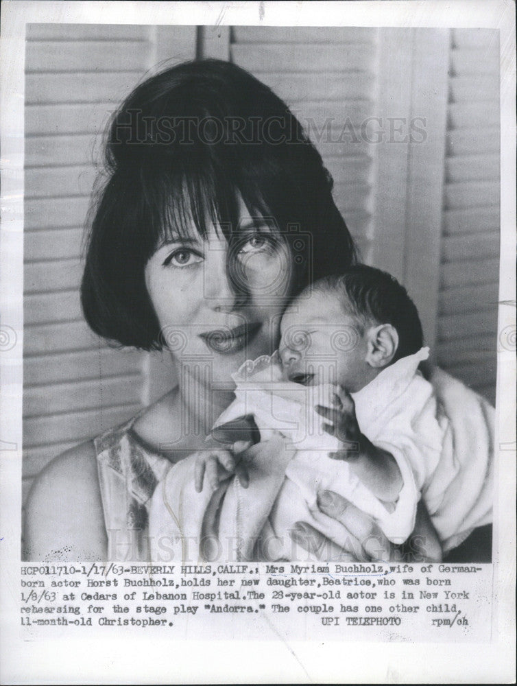 1963 Press Photo Myrian bucholz daughter Beatrice - Historic Images