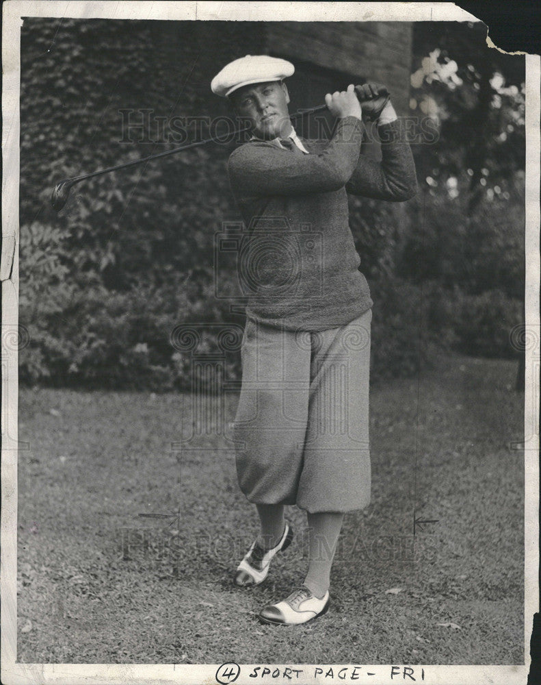 1931 Press Photo Golfer Johnny Dawson - Historic Images