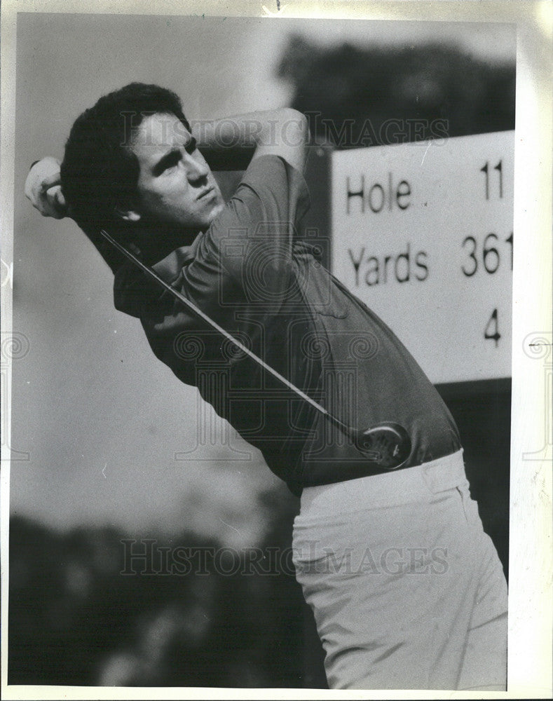 1983 Press Photo Roy Biancalana at North Shore Country Club in Chicago - Historic Images