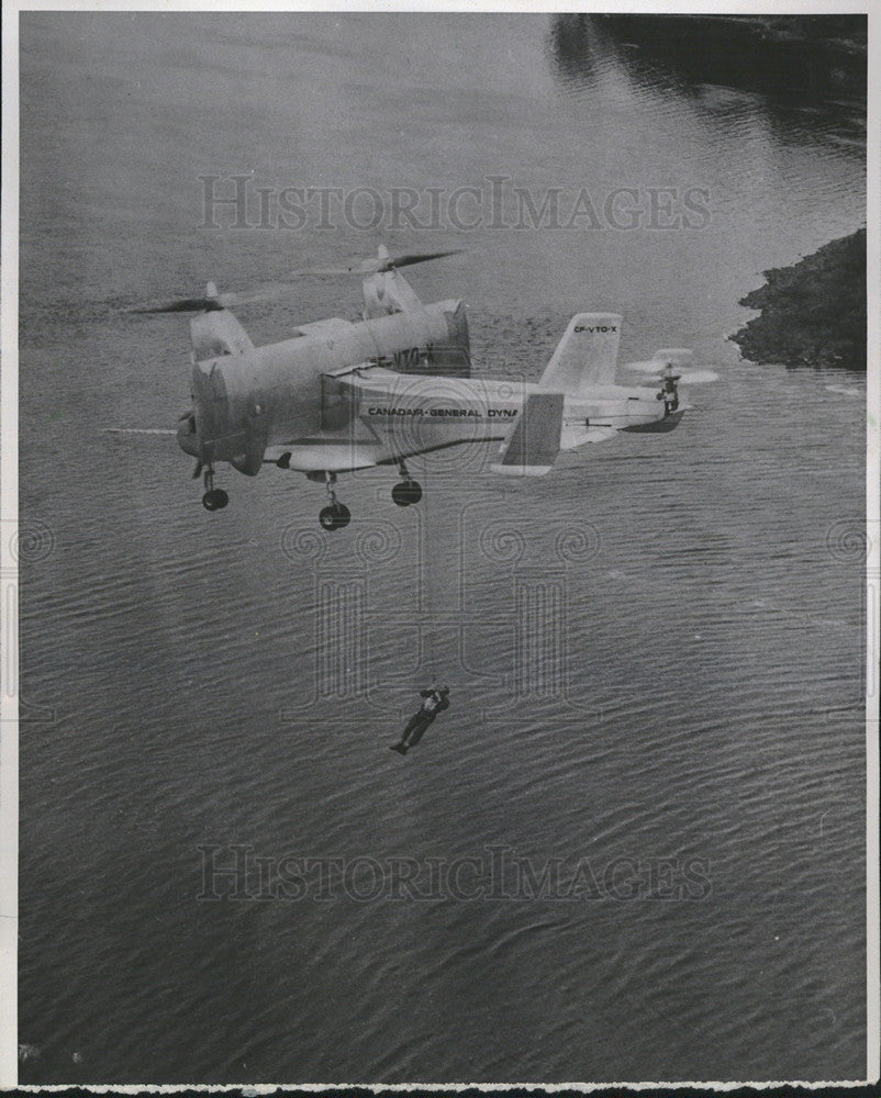 1966 Press Photo CL-84 Tilt wing S/VTO aircraft - Historic Images