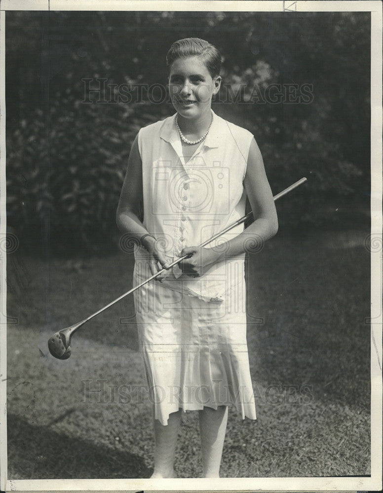 1927\ Press Photo16 yr old Jean Armstrong wins Western Open Junior golf champion - Historic Images