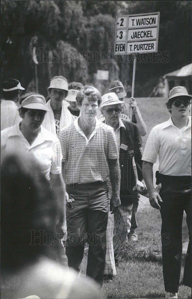 1981 Press Photo Tom Watson leads in 2nd round of Western Open - Historic Images