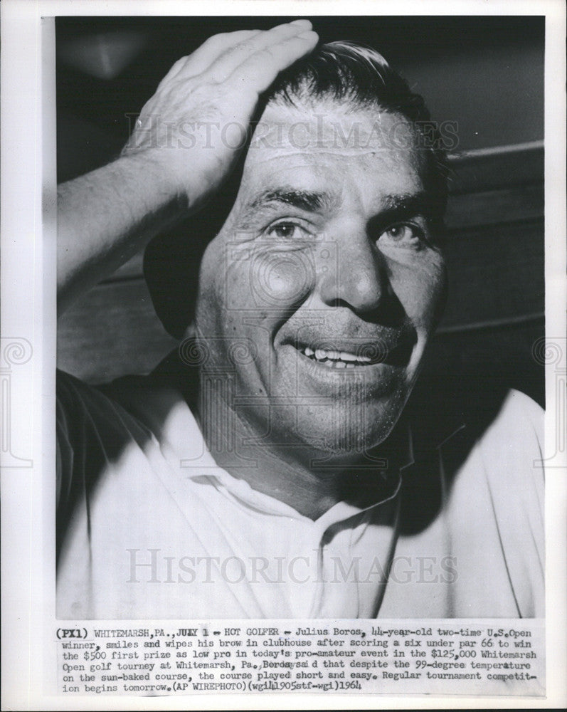 1964 Press Photo Julius Boros,2 time US Open winner - Historic Images