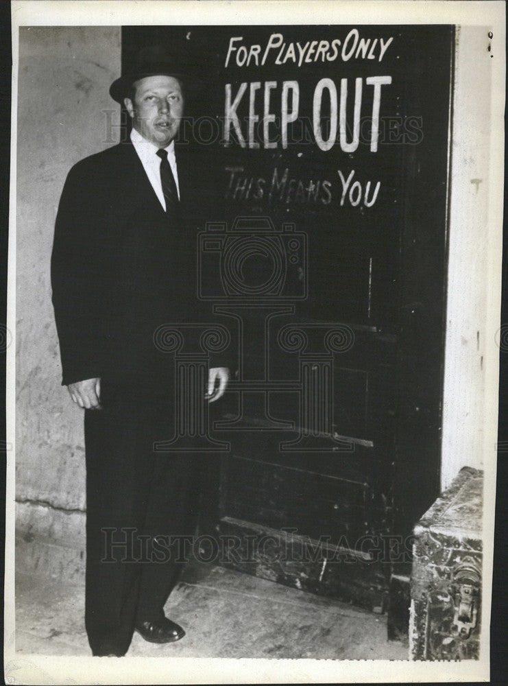 1946 Press Photo robert murphy Baseball guild - Historic Images