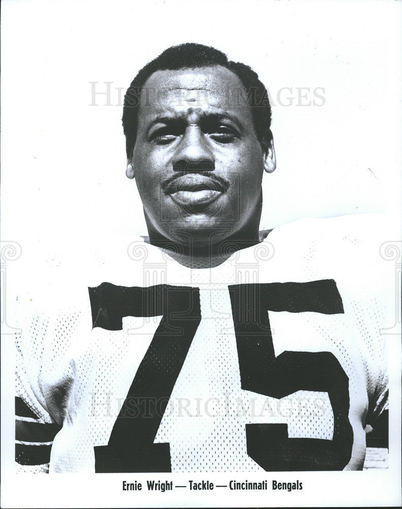 Press Photo Ernie Wright of Cinncinati Bengals - Historic Images