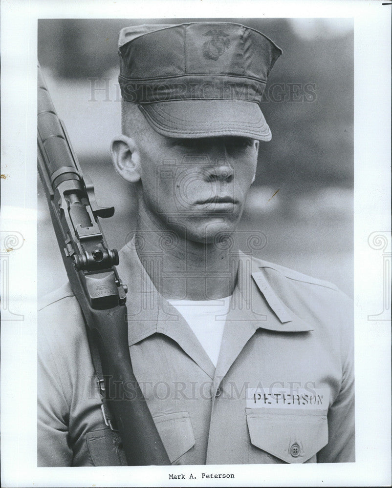 1973 Press Photo Mark A Peterson Eagle Scout and Marine Corps officer to be - Historic Images