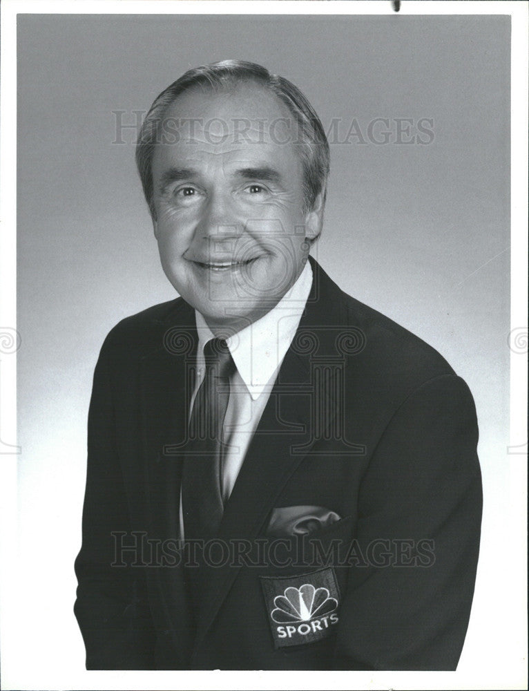 1988 Press Photo Dick Enberg NBC Sports Personality - Historic Images