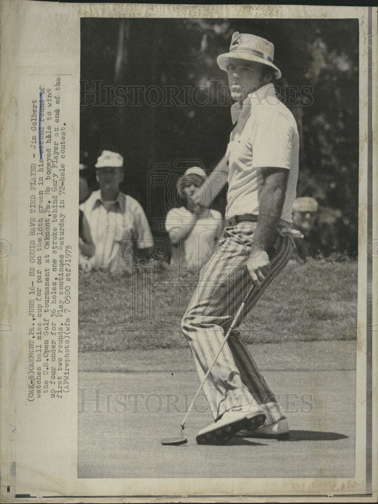 1973 Press Photo Jim Colbert,golfer in US Open Golf Tournament - Historic Images