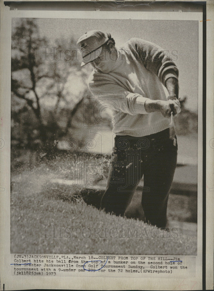 1973 Press Photo Jim Colbert,golfer in Jacksonville Open Golf Tournament - Historic Images