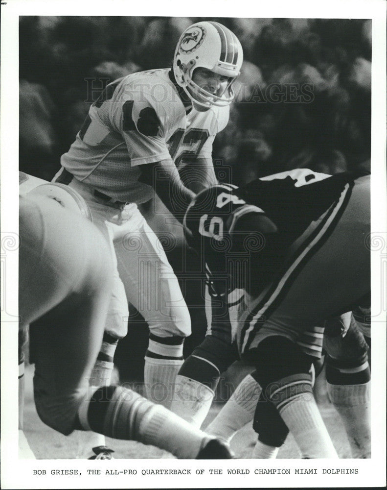 Undated Press Photo Bob Griese,Miami Dolphins,quarterback - Historic Images