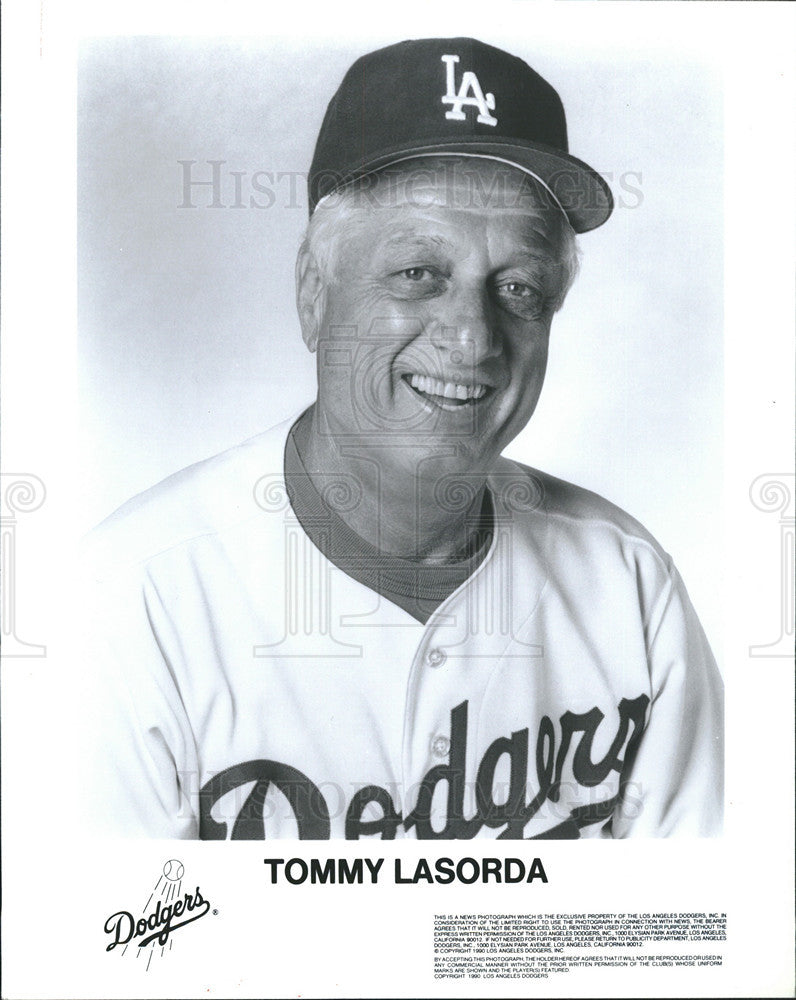 Undated Press Photo Tommy Lasorda LA Dodgers - Historic Images
