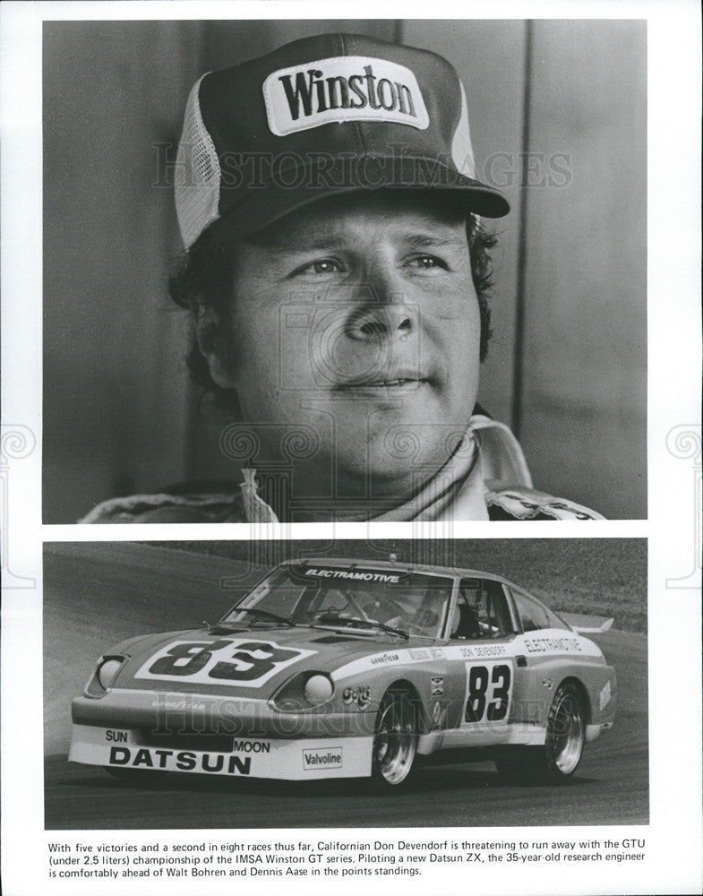 Undated Press Photo Don Devendorf,race car driver - Historic Images