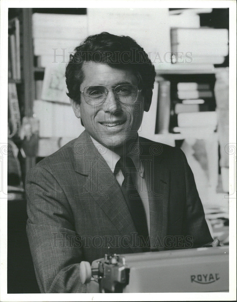 1986 Press Photo Walter jacobson anchor reporter wbbm-tv - Historic Images