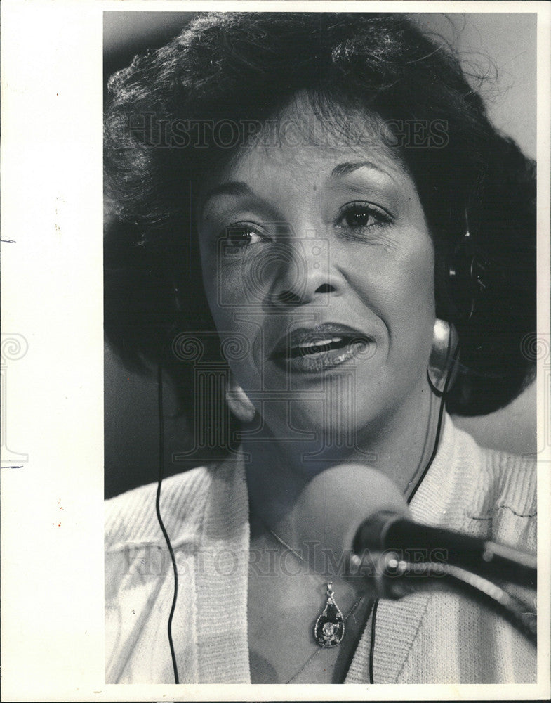 1985 Press Photo Merri Dee/TV Host/Radio - Historic Images