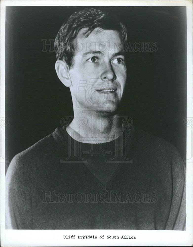 Undated Press Photo Cliff Drysdale of South Africa - Historic Images