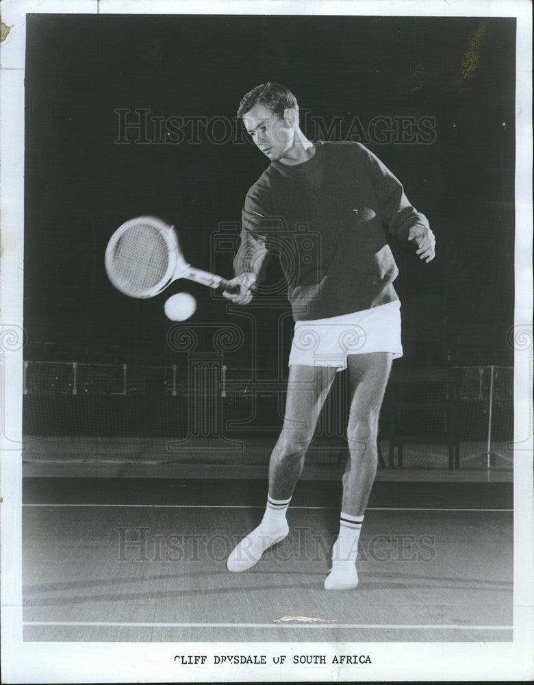 1968 Press Photo Cliff Drysdale of South Africa - Historic Images