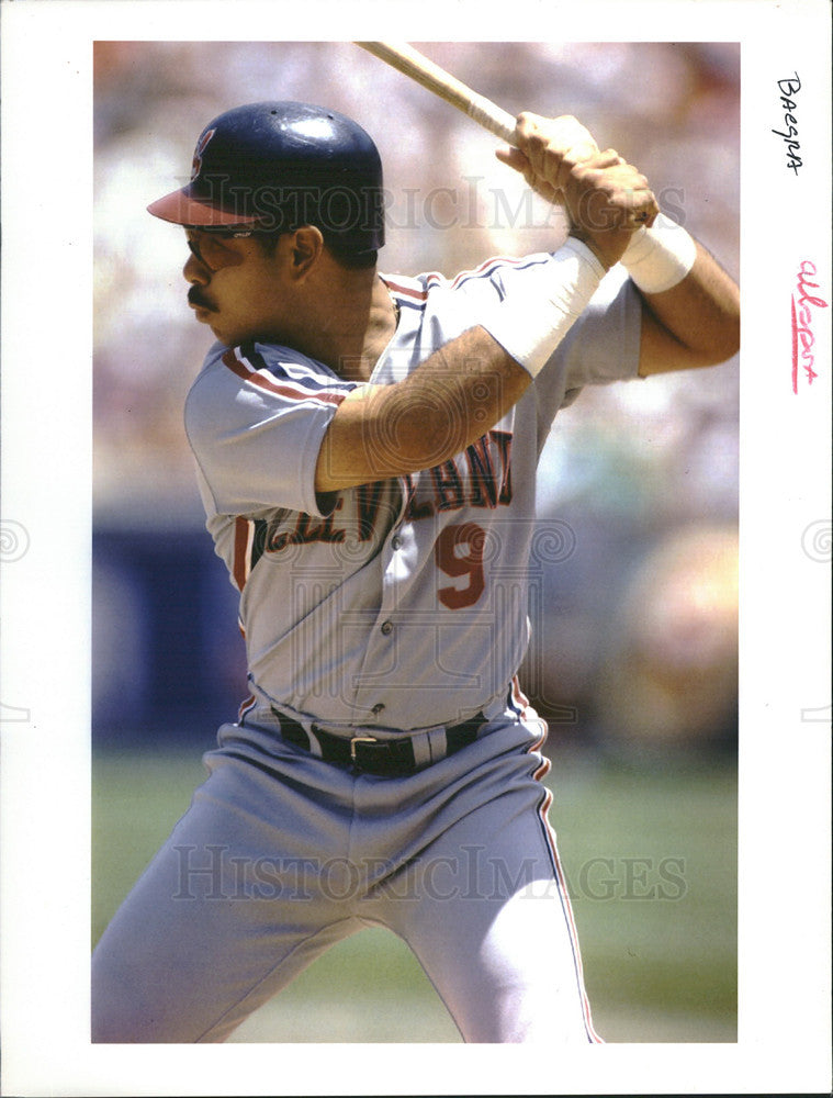 Undated Press Photo Cleveland Indians Carlos Baerga - Historic Images