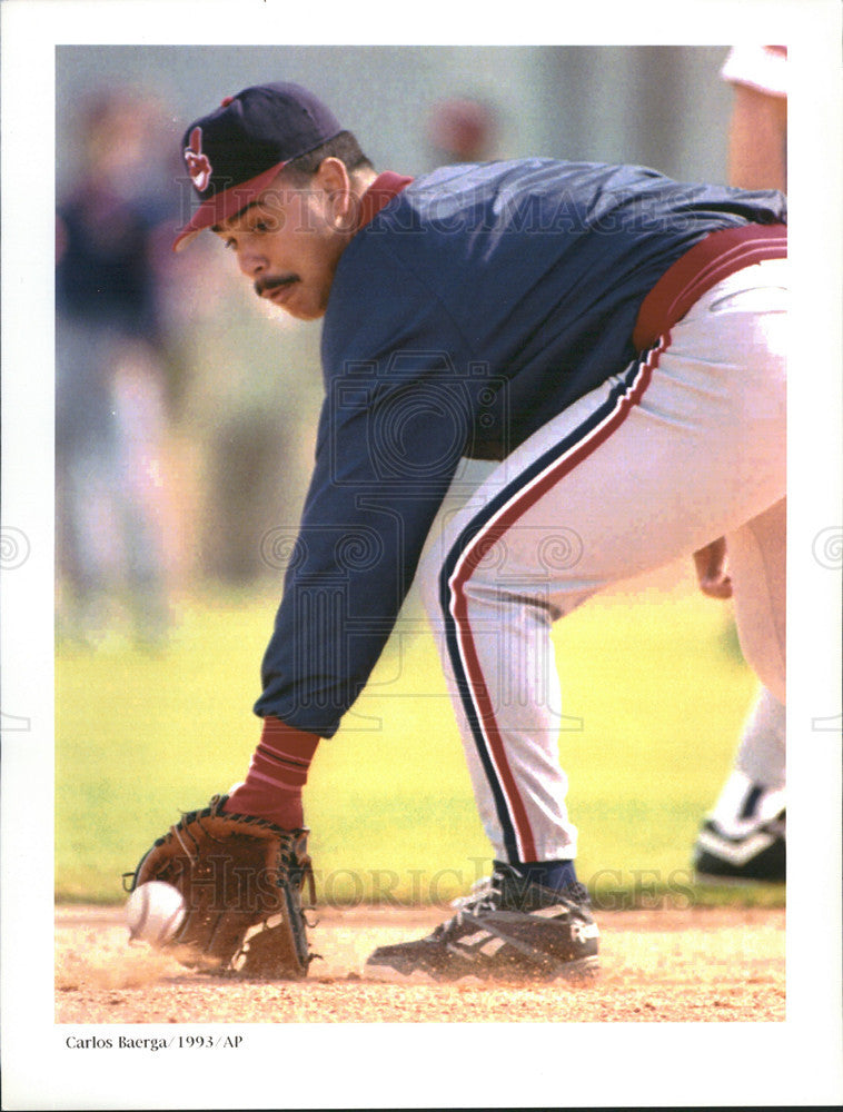 1993 Press Photo Cleveland Indians Carlos Baerga - Historic Images