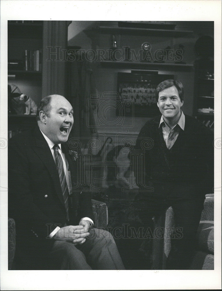 1988 Press Photo Willard Scott and Bob Costas - Historic Images