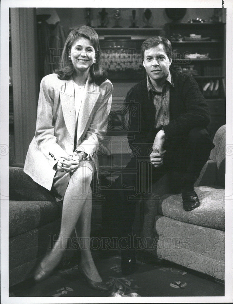 1988 Press Photo Jane Pauley and Bob Costas - Historic Images