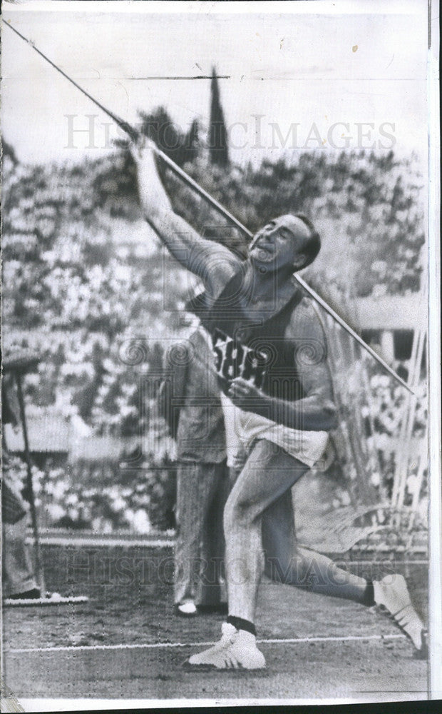 Undated Press Photo Viktor Cybulenko of the Soviet Union in Rome Olympic finals - Historic Images