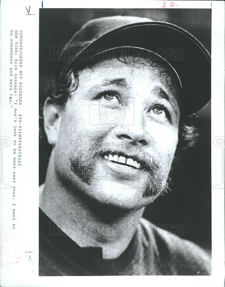 1992 Press Photo Rich Gossage of Ny baseball - Historic Images