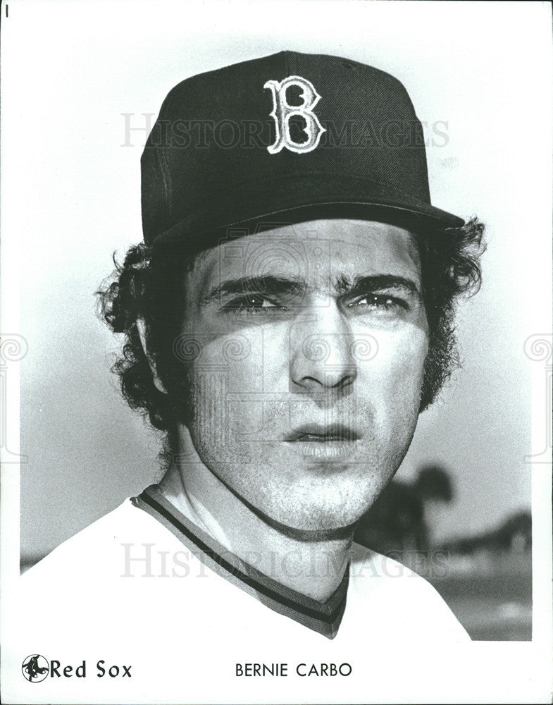 Press Photo Bernie Carbo, Boston Red Sox - Historic Images