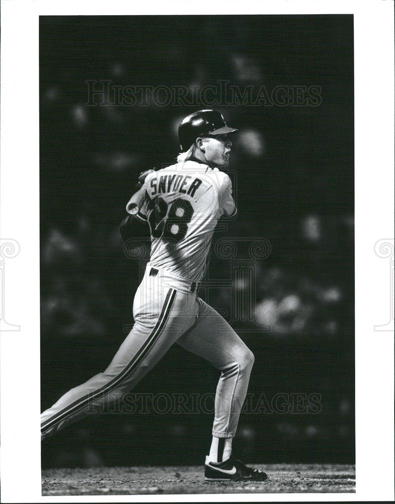 1988 Press Photo Cory Snyder, Cleveland Indians - Historic Images