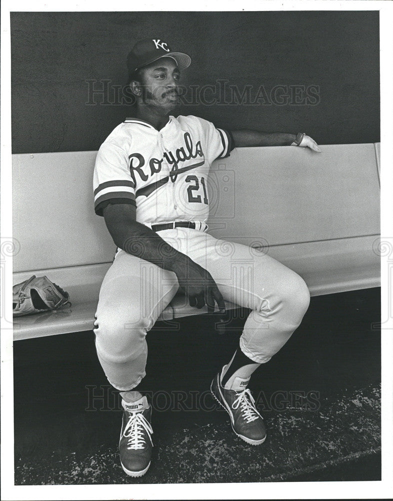 1985 Press Photo Lonnie Smith,Kansas City Royals - Historic Images