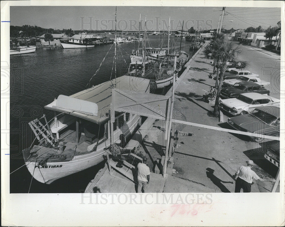 1964 Press Photo Tarpon Springs Sponge Docks - Historic Images